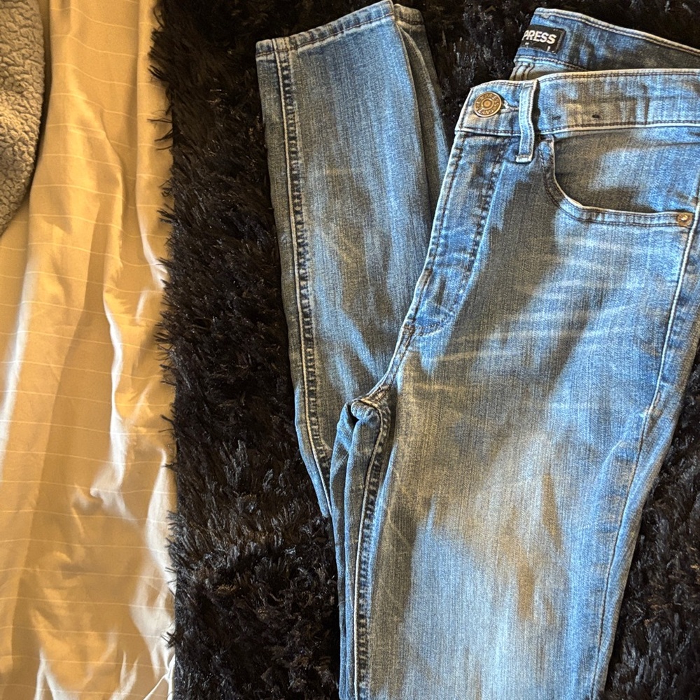 Express Light Blue Denim Pants